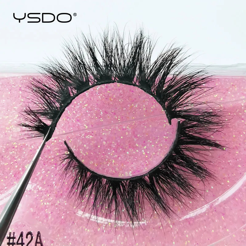 YSDO 1 pair cross mink eyelashes soft real 3d lashes maquiagem false eyelashes dramatic wispy lashes makeup cilios faux cils