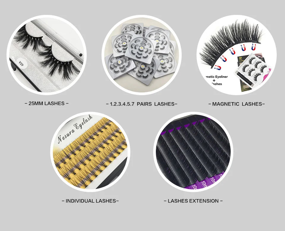 USA Import tariff included Lashes Mink Eyelashes Real Mink Hair Fluffy Messy Soft Natural Lashes Makeup 3d Mink Lashes