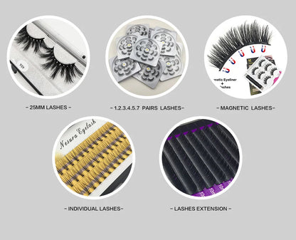 USA Import tariff included Lashes Mink Eyelashes Real Mink Hair Fluffy Messy Soft Natural Lashes Makeup 3d Mink Lashes