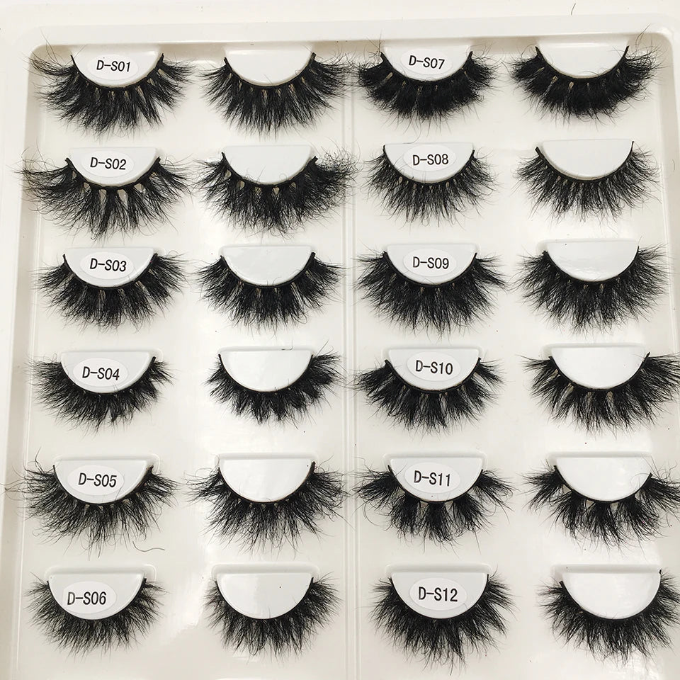 USA Import tariff included Lashes Mink Eyelashes Real Mink Hair Fluffy Messy Soft Natural Lashes Makeup 3d Mink Lashes