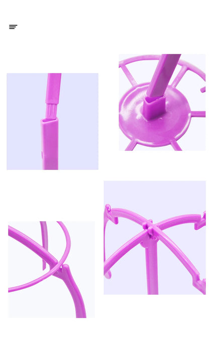 Multifunctional Adjustable Wig Stand Plastic Hat Display Wig Head Holders Portable Folding Wig Stable Tools