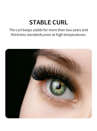 NATUHANA Mink Lashes Mix 8~15 mm 16 lines Handmade korean Pbt Eyelash Extension Natural Soft Faux Lash Extension Supplies Makeup