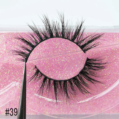 YSDO 1 pair cross mink eyelashes soft real 3d lashes maquiagem false eyelashes dramatic wispy lashes makeup cilios faux cils