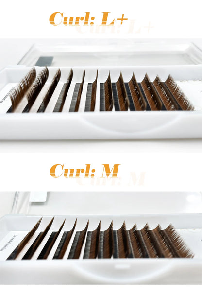 Brown Faux Mink Individual Eyelash Lashes Maquiagem Cilios For Professionals Soft Mink Eyelash Extension