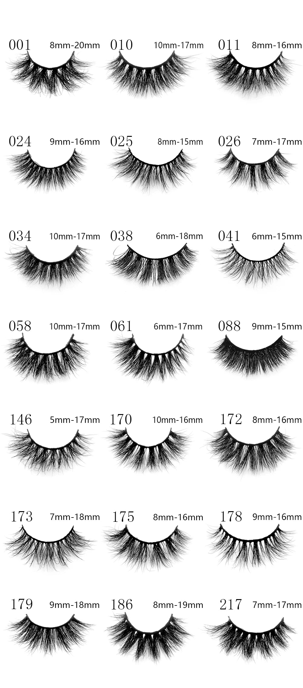 Wholesale Mink Eyelashes 100pcs Dramatic Long Mink Lashes Makeup Full Strip Lashes False Eyelashes 3D Mink Eyelashes Reusable