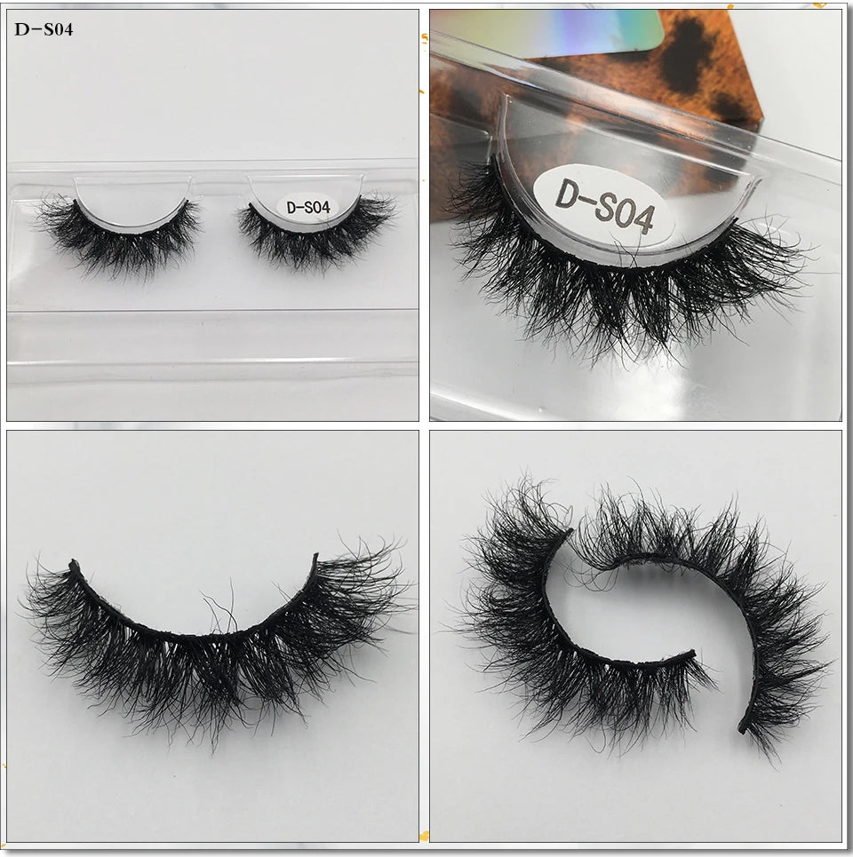 3D Mink Lashes 10-100 Pairs Real Mink Wholesale Makeup Eyelashes Vendor False Eyelash Extension Supplies Natural Full Fake Lash
