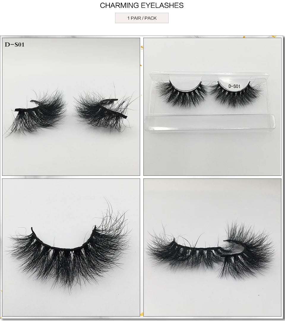 3D Mink Lashes 10-100 Pairs Real Mink Wholesale Makeup Eyelashes Vendor False Eyelash Extension Supplies Natural Full Fake Lash