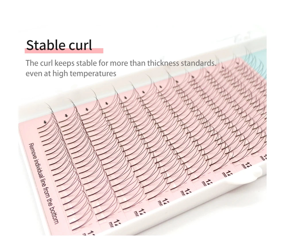 NATUHANA 3D 4D 5D 6D False Lashes Premade Russian Volume Fans Individual Faux Mink Pre made Volume Fans Eyelash Extensions