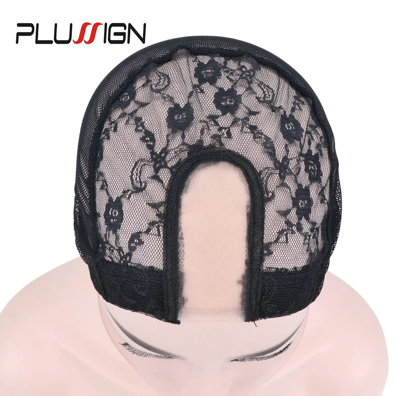 U Part Wig Caps For Making Wigs Breathable Hair Net Wig Accessories Plussign Professional Wig Making Tools Dome Cap