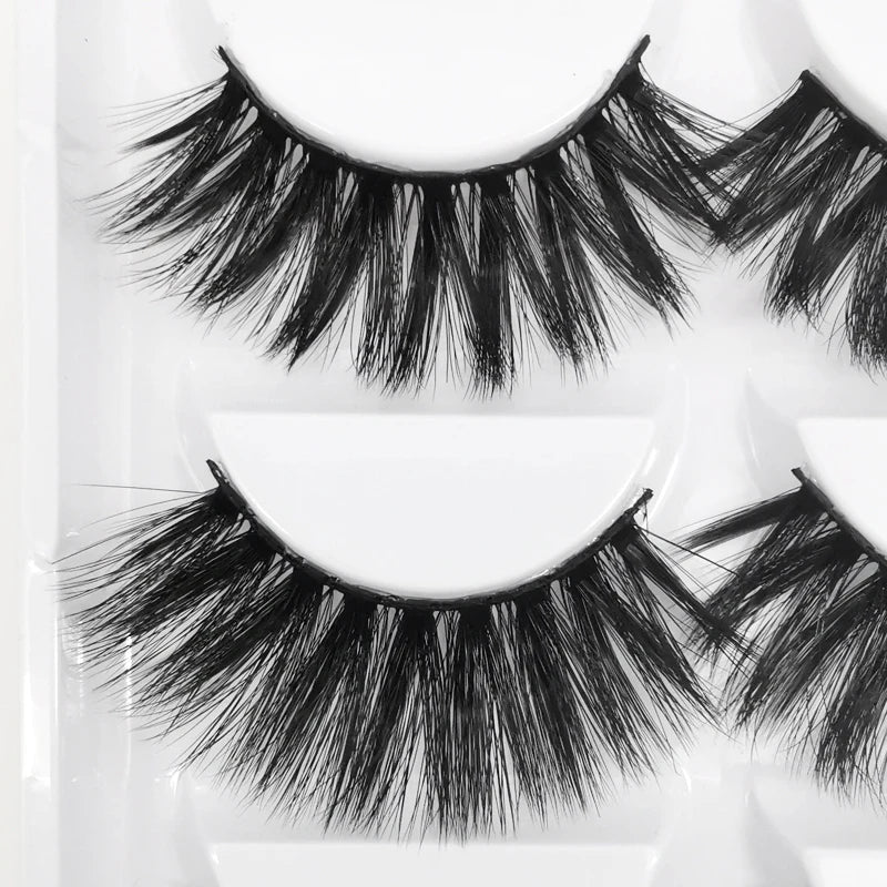 5 Pairs 3d mink eyelashes eyelash extension natural false eyelashes volume dramatic 3d lashes maquillaje mink cilios makeup tool