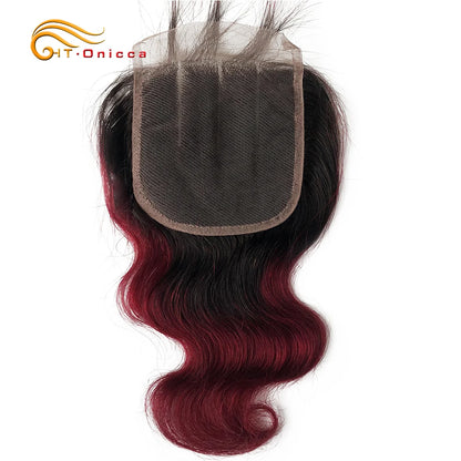 Indian Hair Bundles With Closure Transparent Closure With Bundles Loose Wave Bundles With Closure Weave Short Hair Extensions