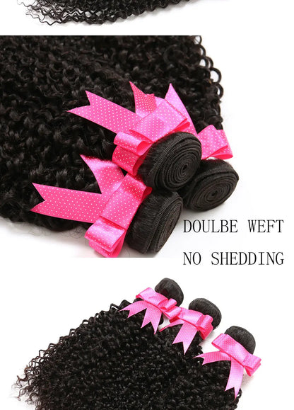 DreamDiana Mongolian Kinky Curly Hair Bundles Ombre Curly Hair 3/4 Bundles T1B/30 Remy Afro Kinky Curly Bundles 100% Human Hair