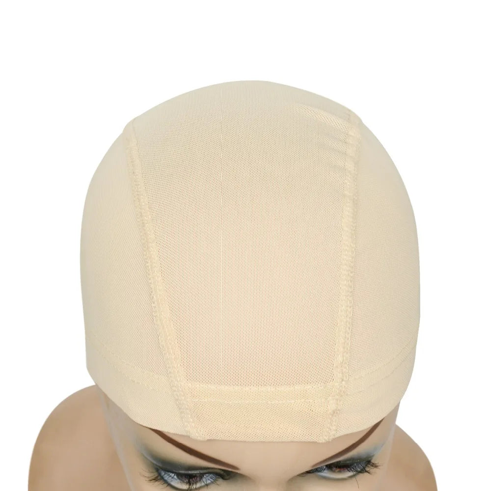 1 Pc Mesh Dome Cap for Making Wigs Easier Sew In Hair Stretchable Weaving Cap Elastic Nylon Breathable Mesh Net hairnet