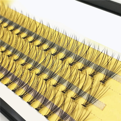Wholesale 1 pcs/lot Pro 60 Knots 10 Hairs Black Individual False Eyelashes Eye Lash Makeup Extension Kit 8mm 10mm 12mm 14mm