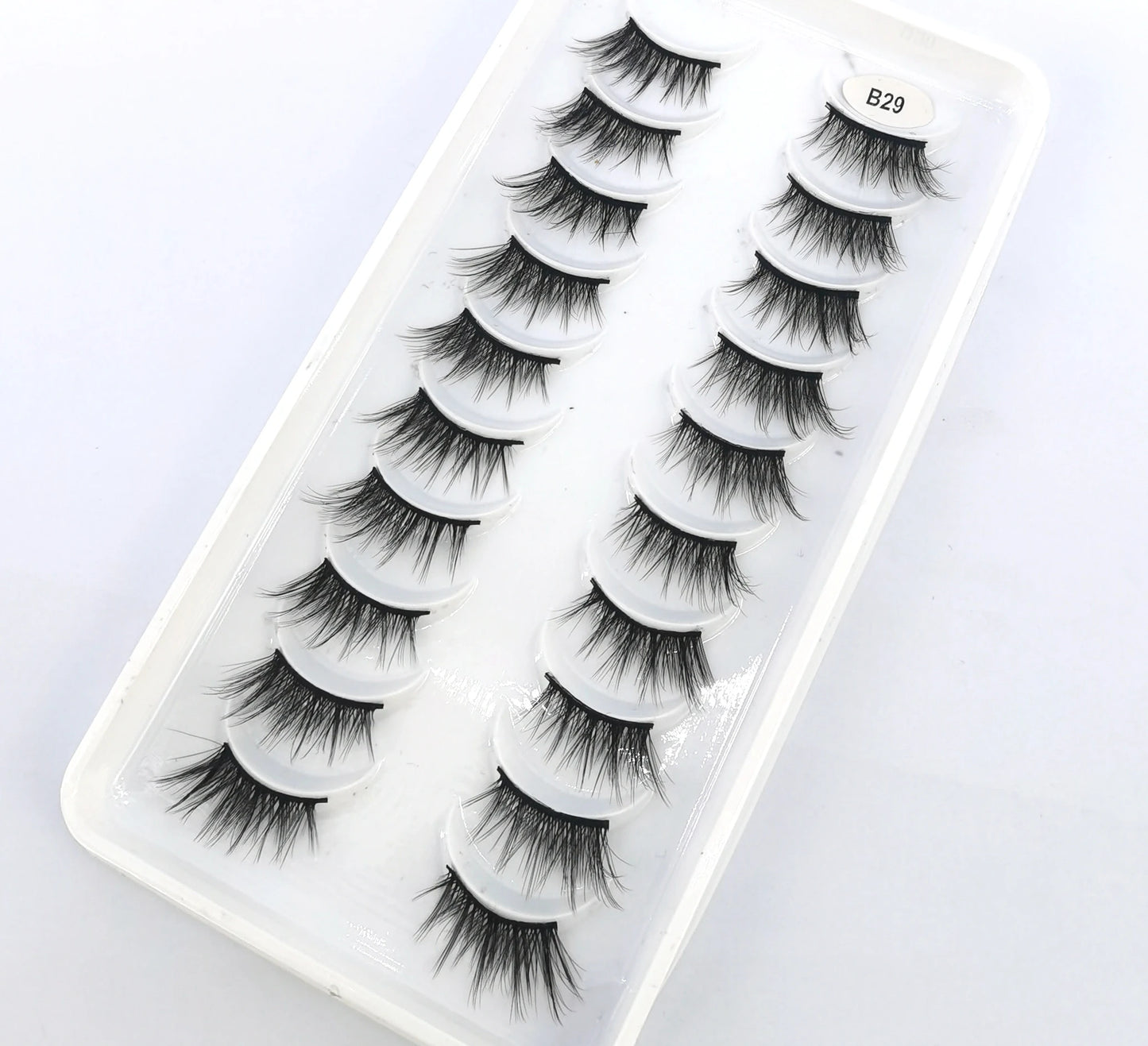 New 10 Pairs Crisscross Half Eye Lashes Natural False eyelashes Handmade 3D Mink Lashes Makeup Tools Reusable Eyelash Extension