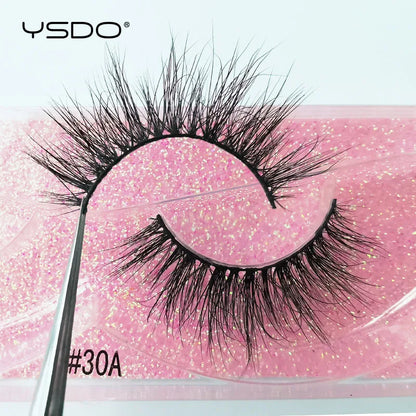 YSDO 1 pair cross mink eyelashes soft real 3d lashes maquiagem false eyelashes dramatic wispy lashes makeup cilios faux cils
