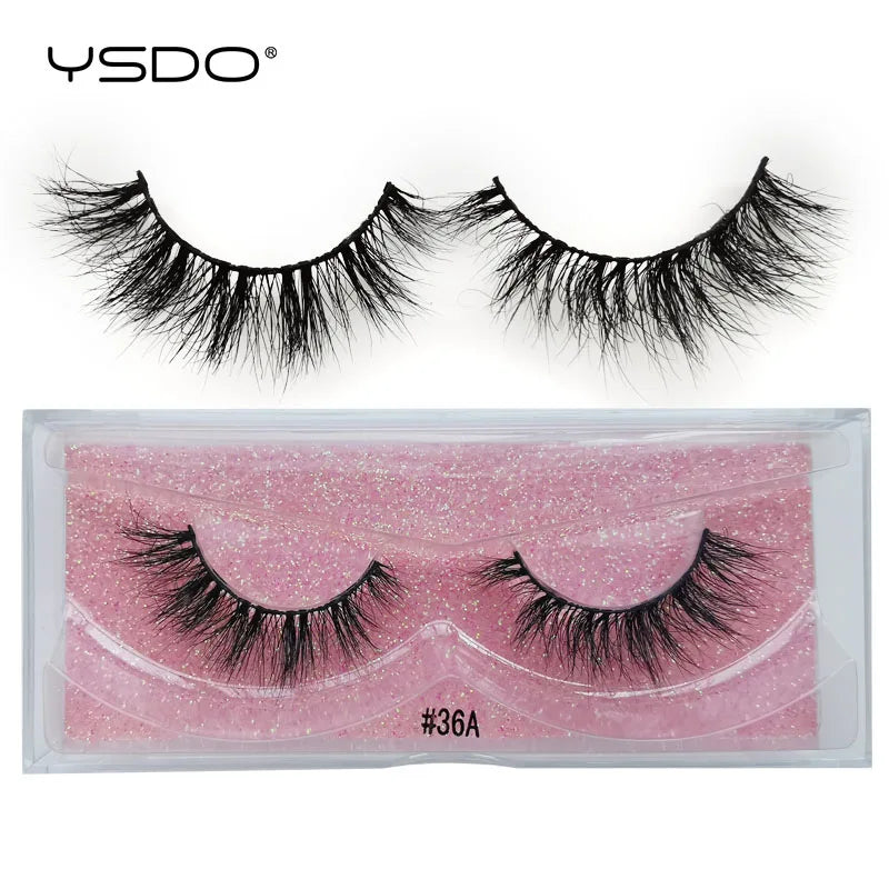 YSDO 1 pair cross mink eyelashes soft real 3d lashes maquiagem false eyelashes dramatic wispy lashes makeup cilios faux cils