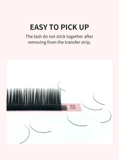 NATUHANA Mink Lashes Mix 8~15 mm 16 lines Handmade korean Pbt Eyelash Extension Natural Soft Faux Lash Extension Supplies Makeup