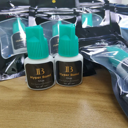 Eyelash Extension Glue Original Korea IB Ibeauty Hyper Bond 0.5s Glue Fast Drying lashes Glue Cyan Cap 5ml False lash glue tools