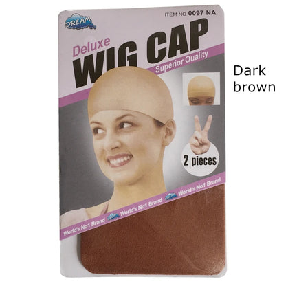 10 pieces Brown Wig Cap Hairnet Hair Mesh Wig Weaving Cap Stretchable Elastic Hair Net 5 color 2 Pieces/PACK