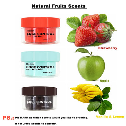 Hair Wax Cream Hair Edge Control Hair Fixative Gel 4 Colors Broken Hair Finishing Hair Styling Cream Finishing Anti-Frizz Tools