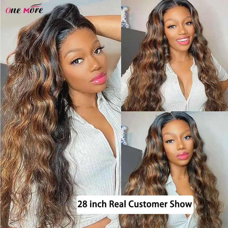 Highlight 4/27 Loose Deep Wave Human Hair Bundles With Closure Deep Wave Hair Extensions Brazilian Hair Bundles 100% Human Hair