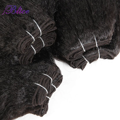 Blice Synthetic Yaki Straight Hair Bundles 10-24inch Super Hair Weaving Pure Color Sew In Hair Extensions 100g Per Piece