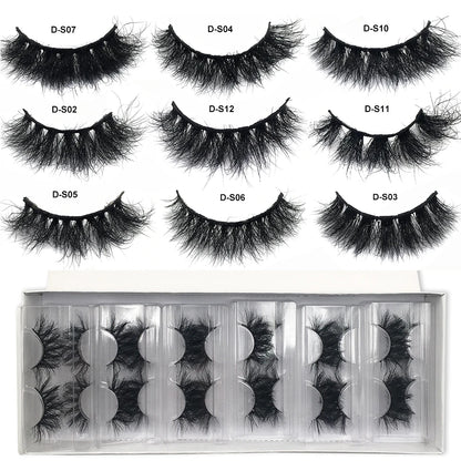 3D Mink Lashes 10-100 Pairs Real Mink Wholesale Makeup Eyelashes Vendor False Eyelash Extension Supplies Natural Full Fake Lash