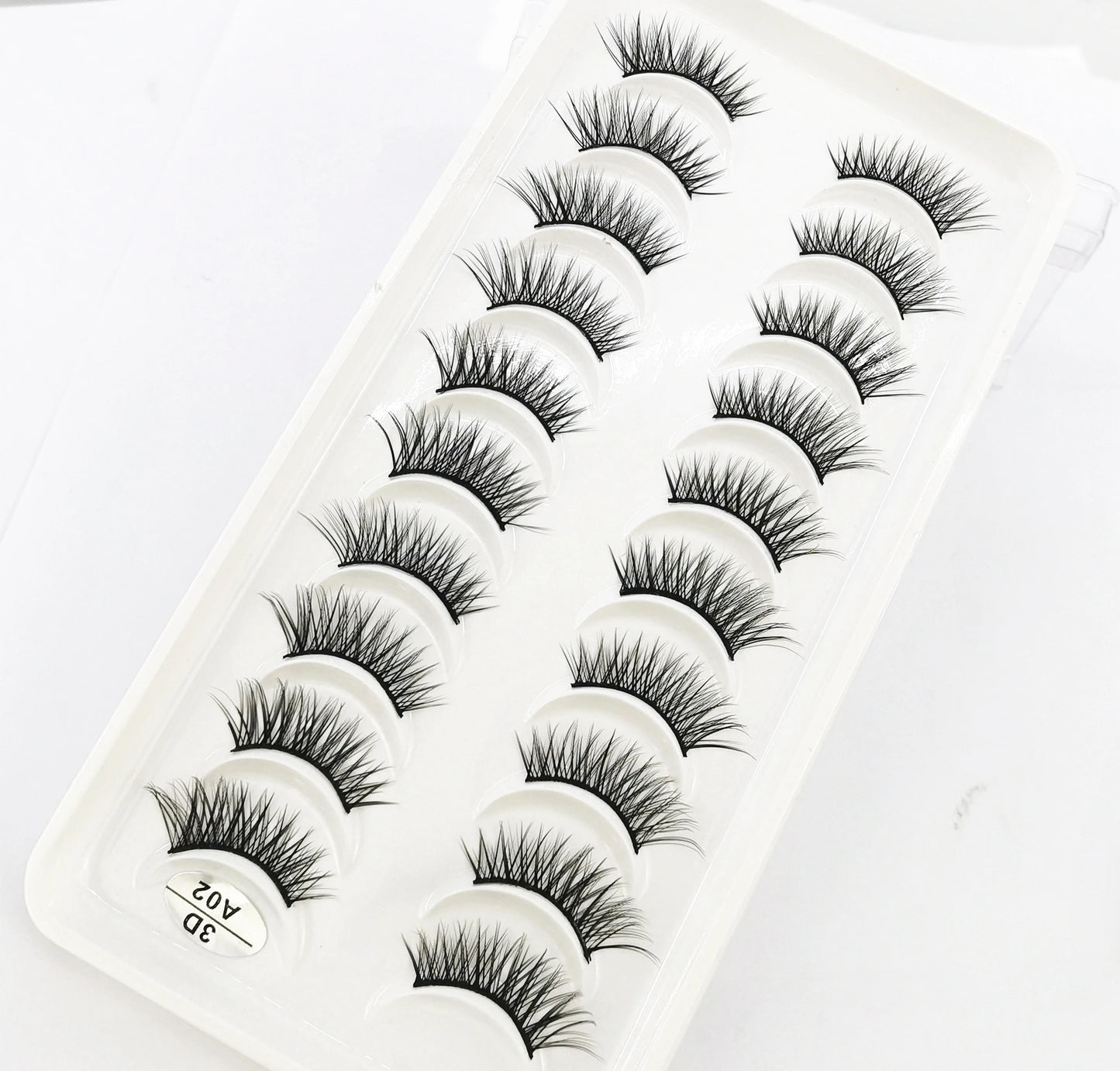 New 10 Pairs Crisscross Half Eye Lashes Natural False eyelashes Handmade 3D Mink Lashes Makeup Tools Reusable Eyelash Extension