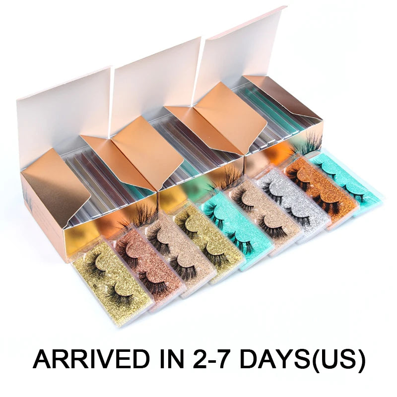 5 Pairs 3d mink eyelashes eyelash extension natural false eyelashes volume dramatic 3d lashes maquillaje mink cilios makeup tool