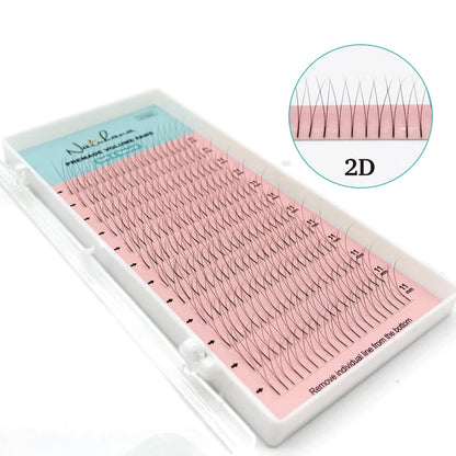 NATUHANA 3D 4D 5D 6D False Lashes Premade Russian Volume Fans Individual Faux Mink Pre made Volume Fans Eyelash Extensions