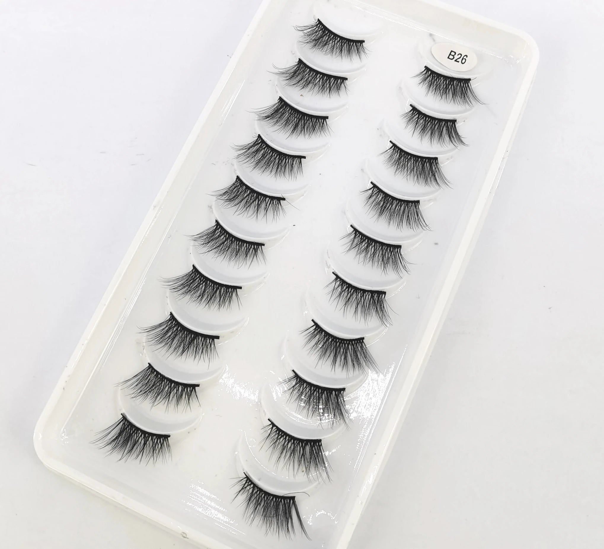 New 10 Pairs Crisscross Half Eye Lashes Natural False eyelashes Handmade 3D Mink Lashes Makeup Tools Reusable Eyelash Extension