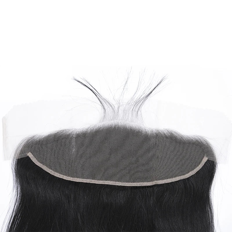 4x4 HD Lace Closure Straight Virgin Human Hair 13x4 Swiss Lace Frontal 6x6 HD Lace Closure Natural Color Pre-Plucked Hairline