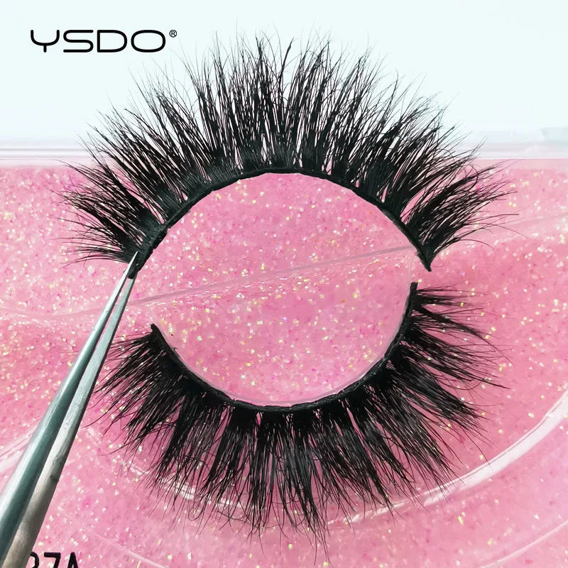 YSDO 1 pair cross mink eyelashes soft real 3d lashes maquiagem false eyelashes dramatic wispy lashes makeup cilios faux cils