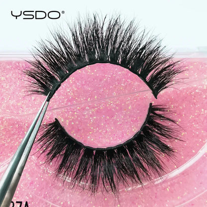 YSDO 1 pair cross mink eyelashes soft real 3d lashes maquiagem false eyelashes dramatic wispy lashes makeup cilios faux cils