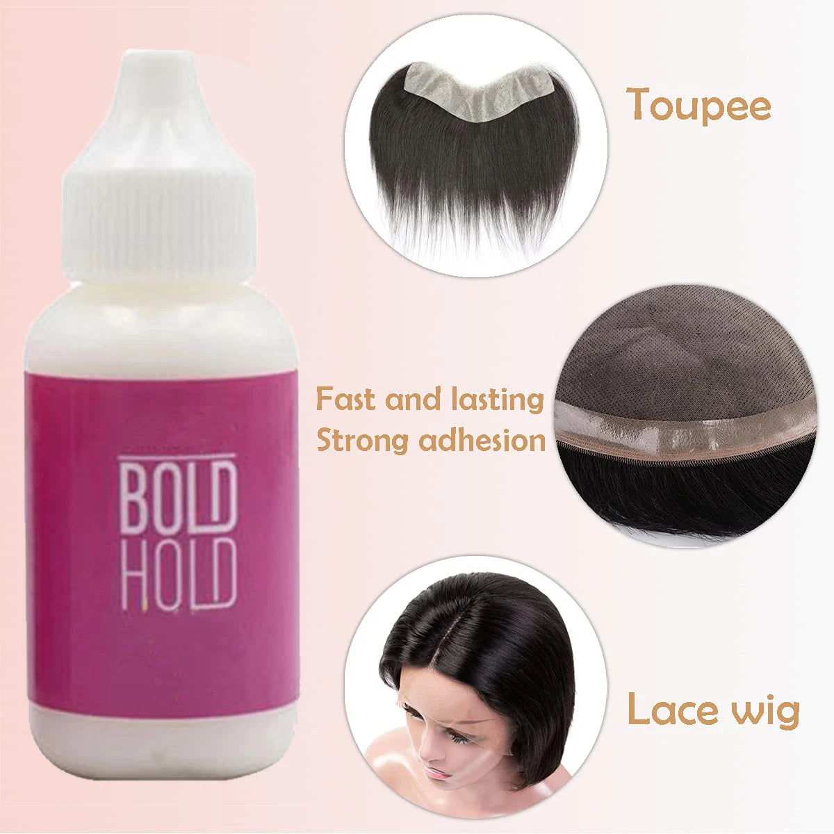 Wig Glue Invisible Lace Glue Waterproof Hair Glue for Lace Wig Toupee Hair Bonding Glue Strong Hold Wholesale Private Label