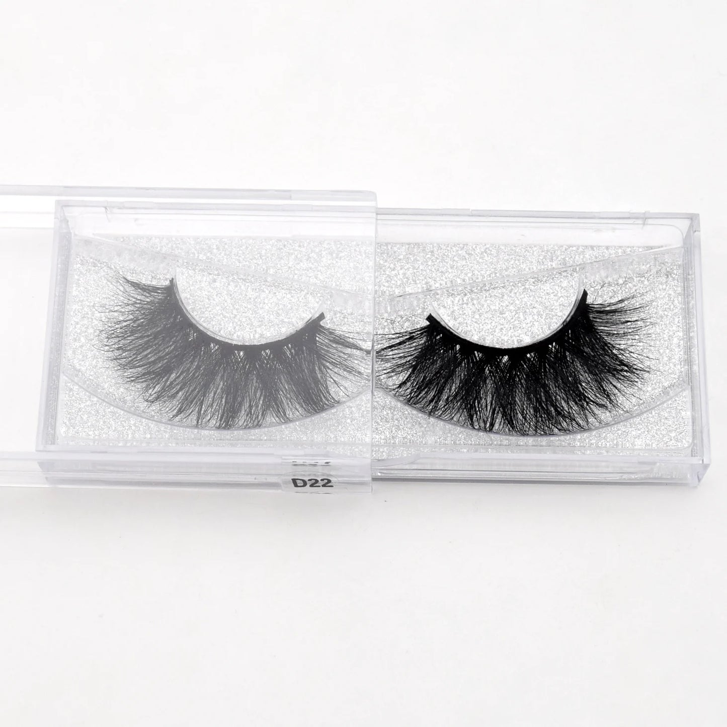 Visofree Mink Eyelashes 3D Mink Lashes Thick Crisscross Winged Eyelashes Cruelty Free Mink 1 Pair/box False Lashes D22