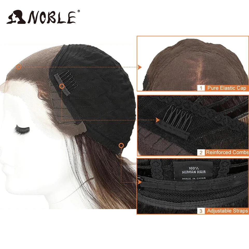 Noble Cosplay Lace Front Wig 30 Inch Lace  Long Wavy 360 0mbre Blonde Wig Red African American Synthetic Wigs For Black Women