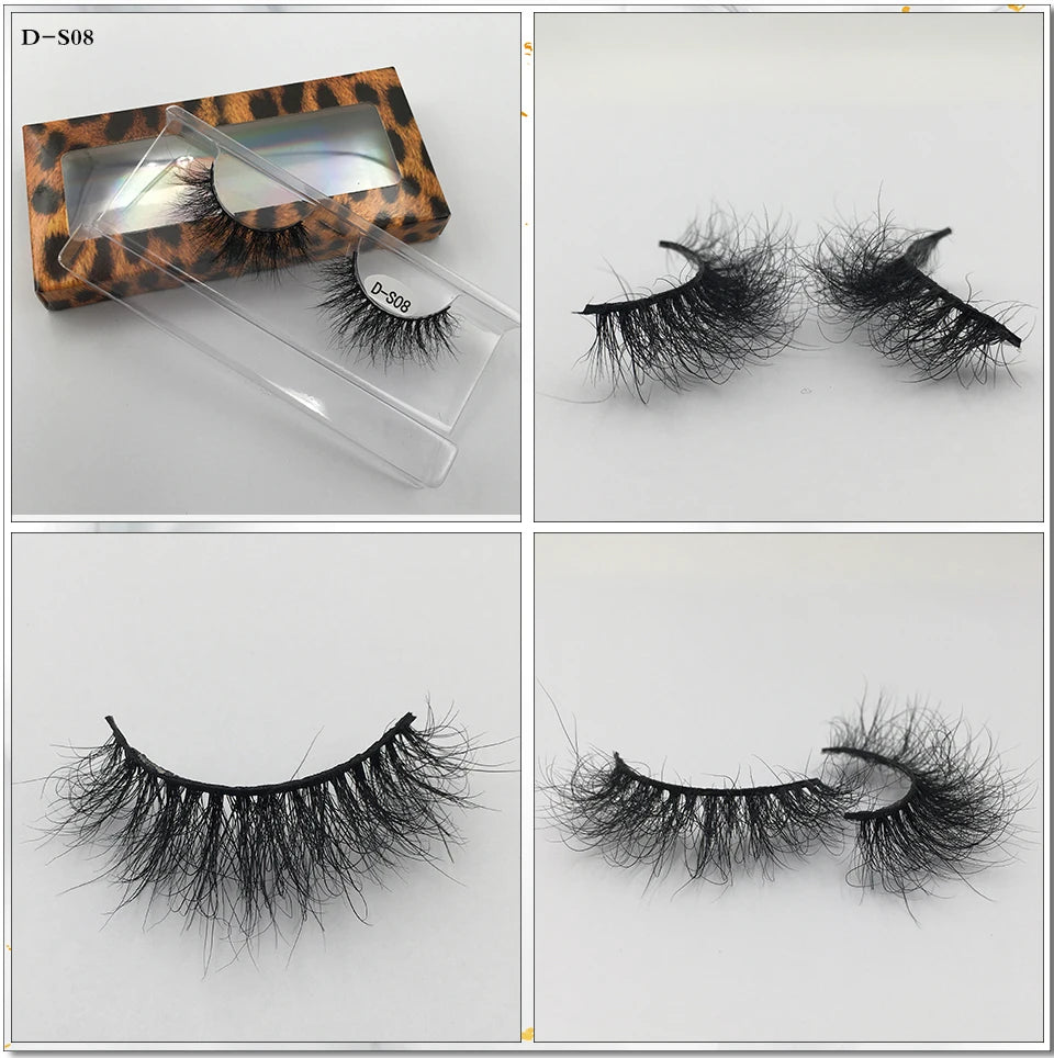 USA Import tariff included Lashes Mink Eyelashes Real Mink Hair Fluffy Messy Soft Natural Lashes Makeup 3d Mink Lashes