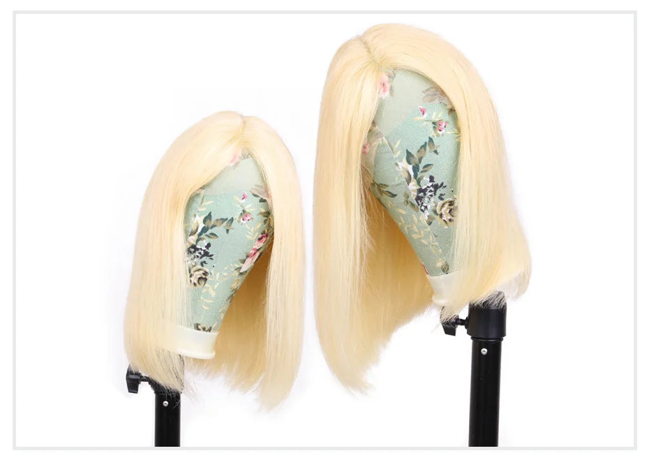 13x4 13x6 Blonde bob Wig Lace Front Human Hair Wigs 613 Straight HD Lace Frontal Wig Bob Glueless Wig Human Hair Ready To Wear