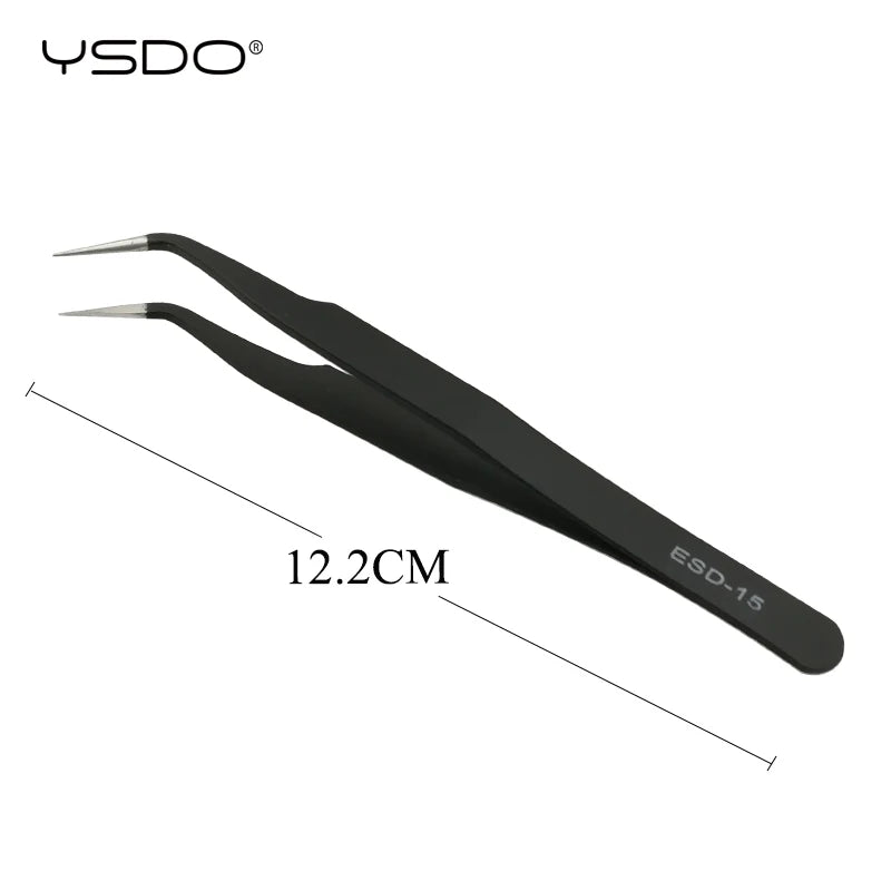 1 Pcs eyelashes tweezers eyelash extension tweezers makeup tools for individual lashes stainless steel tweezers
