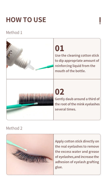 10ml Eyelash Extension Primer for Lash Application Extend Time Adhesive Bonding Strength False Eyelashes Fixing Agent Glue Tools