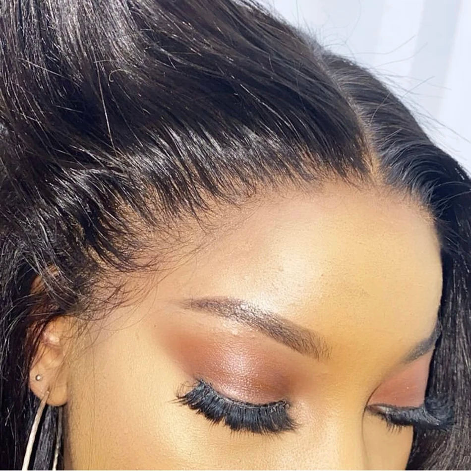 Tuneful 13x6 Lace Frontal Human Hair Wigs Straight 30 Inch Pre Plucked HD Lace Front Human Hair Wigs Glueless Wigs Ready To Wear