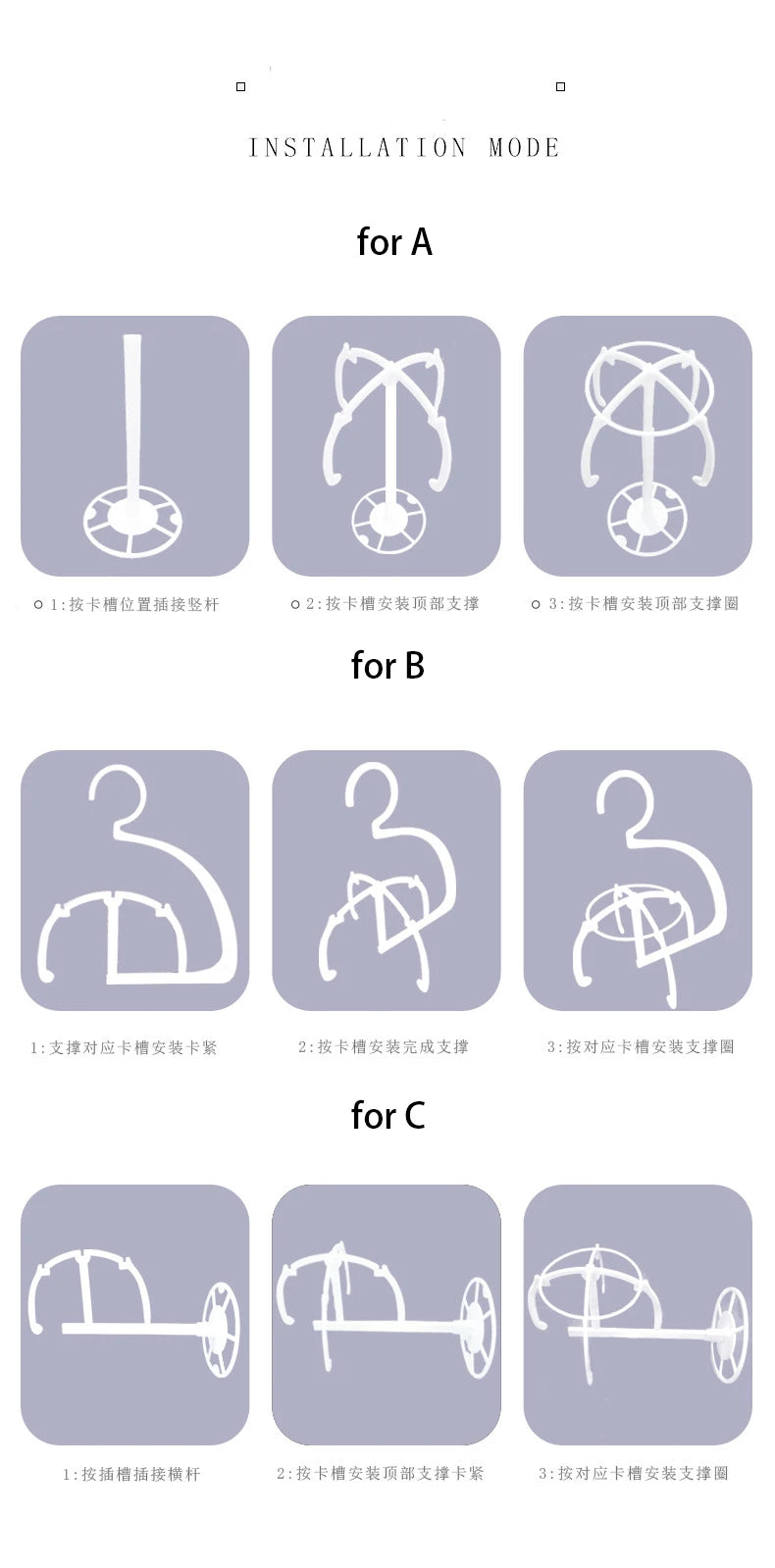 Multifunctional Adjustable Wig Stand Plastic Hat Display Wig Head Holders Portable Folding Wig Stable Tools