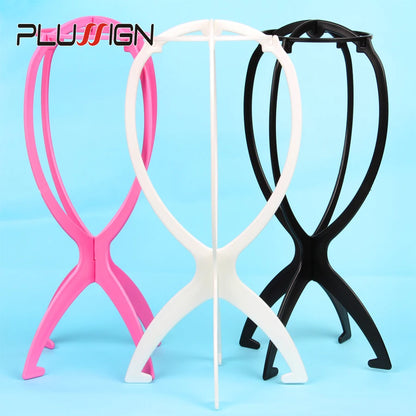 Wig Stands Plastic Hat Display Wig Head Holders Wig Hanger For Multiple Wigs 17x34Cm Portable Folding Wig Stand 1pcs Wig Holder