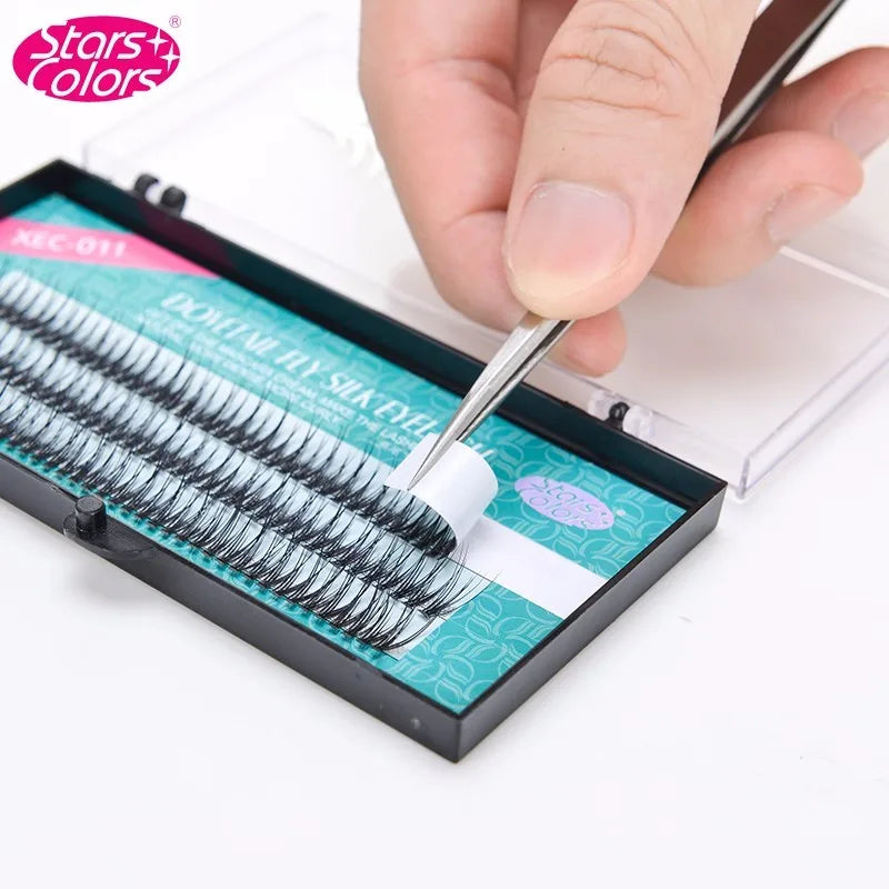 Silk Eyelashes Extension Fashion Dovetail Fly Eyelash Fish Tail False Eye Lashes Makeup Tool