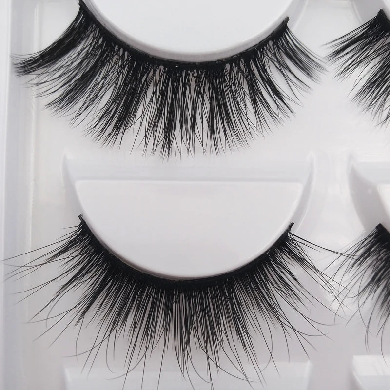 5 Pairs 3d mink eyelashes eyelash extension natural false eyelashes volume dramatic 3d lashes maquillaje mink cilios makeup tool