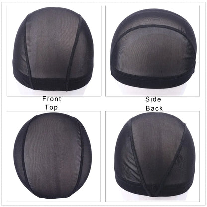 1 Pc Mesh Dome Cap for Making Wigs Easier Sew In Hair Stretchable Weaving Cap Elastic Nylon Breathable Mesh Net hairnet
