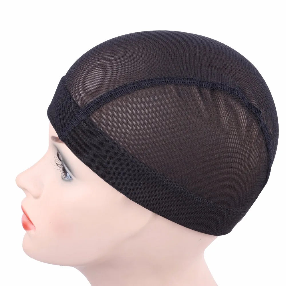 1 Pc Mesh Dome Cap for Making Wigs Easier Sew In Hair Stretchable Weaving Cap Elastic Nylon Breathable Mesh Net hairnet