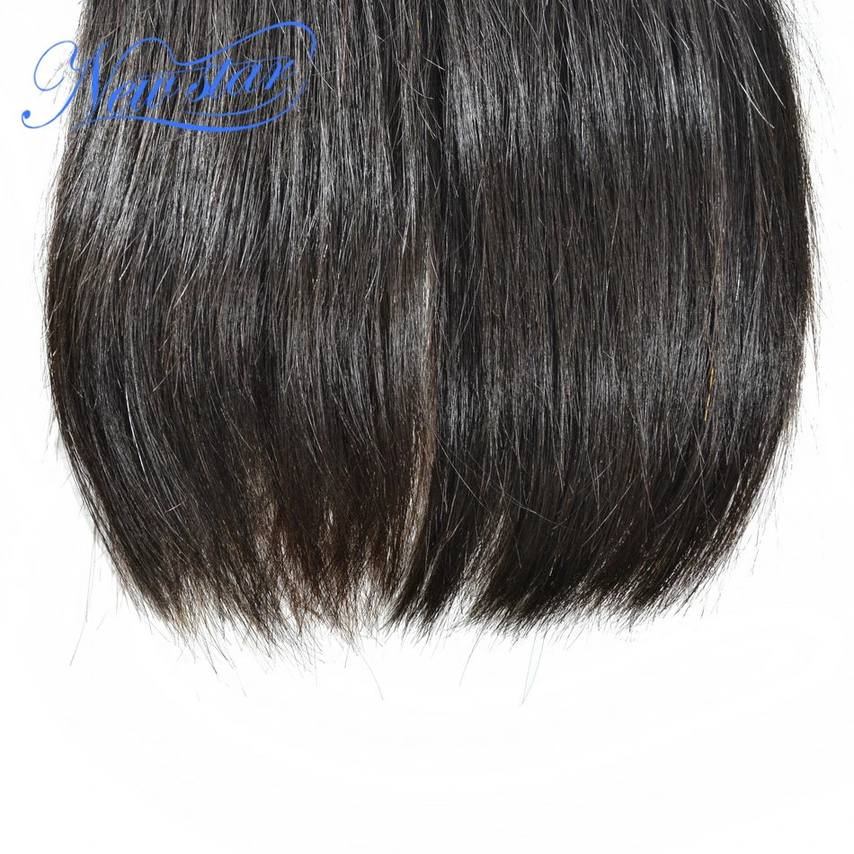 New Star Straight Virgin Hair 4Pcs Weft Brazilian 11A Human Hair Bundles Raw Hair Unprocessed Thick Hair Weaving Extension